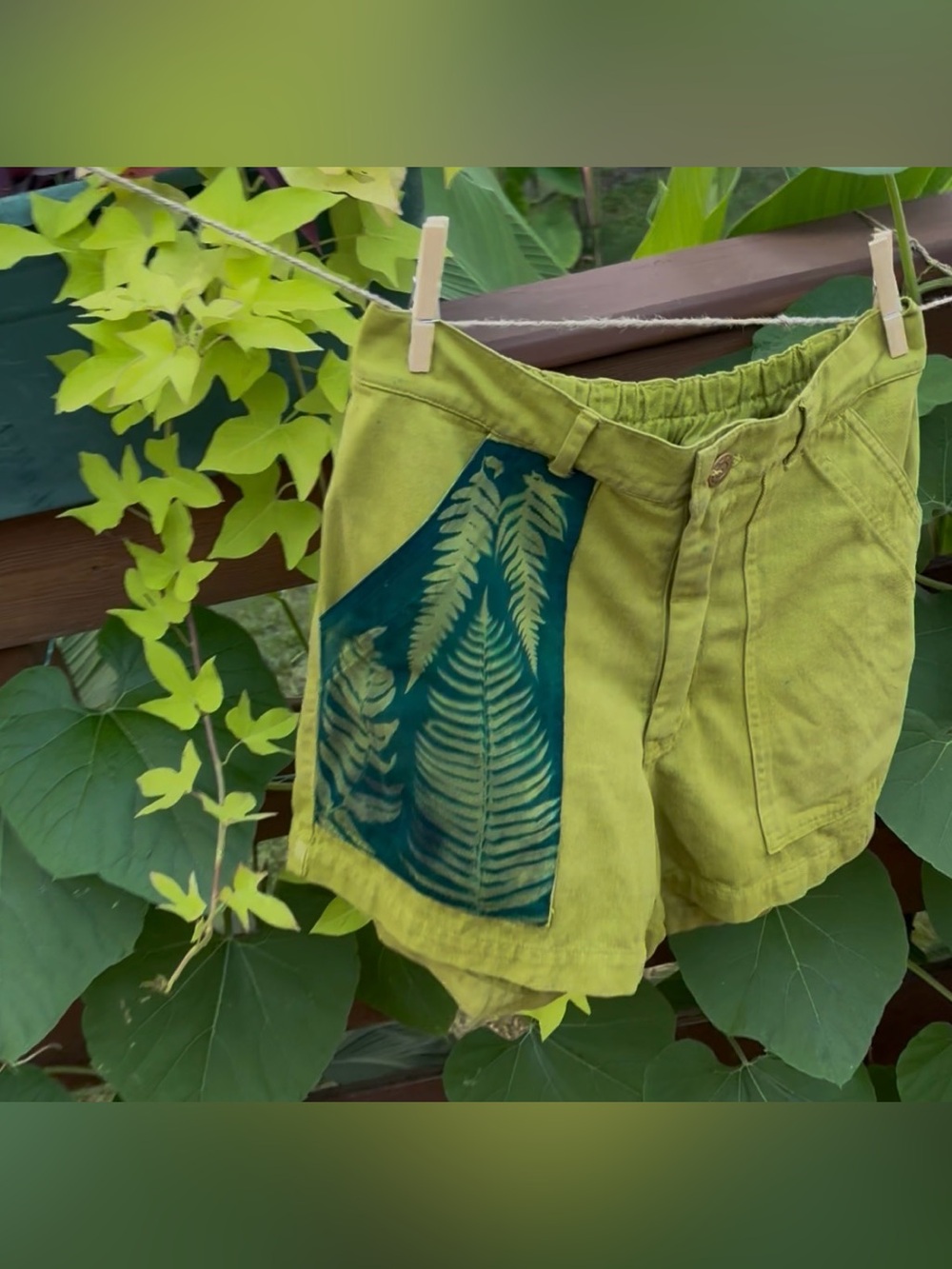 Big Bud Press embellished lime shorts